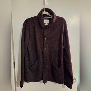 Burgandy Sweater with Collar